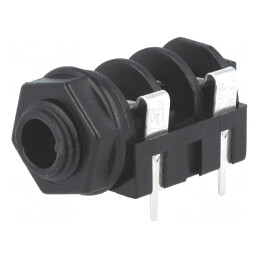 Soclu Jack 6,3mm Mono 90° THT | Electronic-mag.ro | Componente Electronice