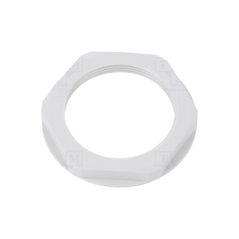 Piuliţă M40 Poliamidă Gri 50mm Pas 1,5 | Electronic-mag.ro | Componente Electronice