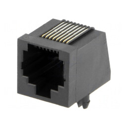 Soclu RJ45 8P8C THT în Unghi | Electronic-mag.ro | Componente Electronice