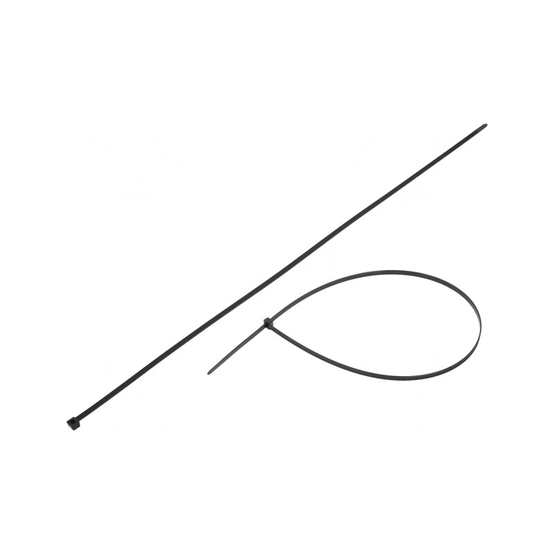 Colier de strângere negru 760mm x 7,6mm poliamidă | Electronic-mag.ro | Componente Electronice