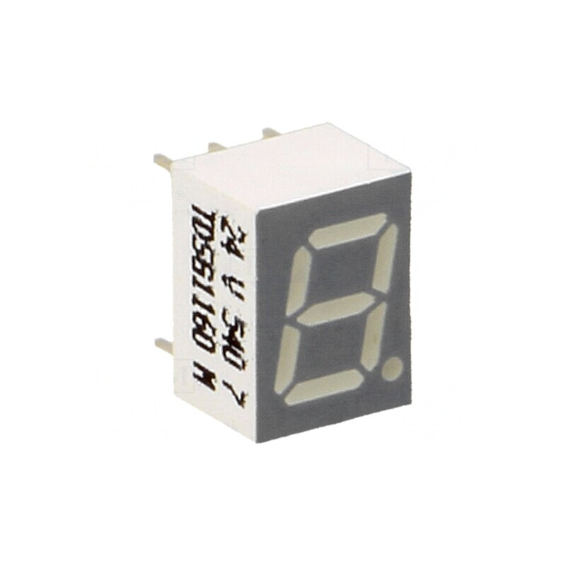 Afişaj LED 7 Segmente 7mm Verde | Electronic-mag.ro | Componente Electronice