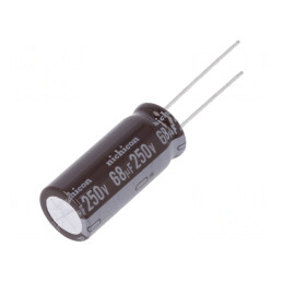 Condensator Electrolitic THT 68uF 250VDC | Electronic-mag.ro | Componente Electronice