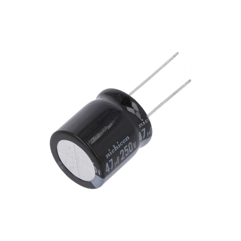 Condensator Electrolitic THT 47uF 250V 18x20mm | Electronic-mag.ro | Componente Electronice