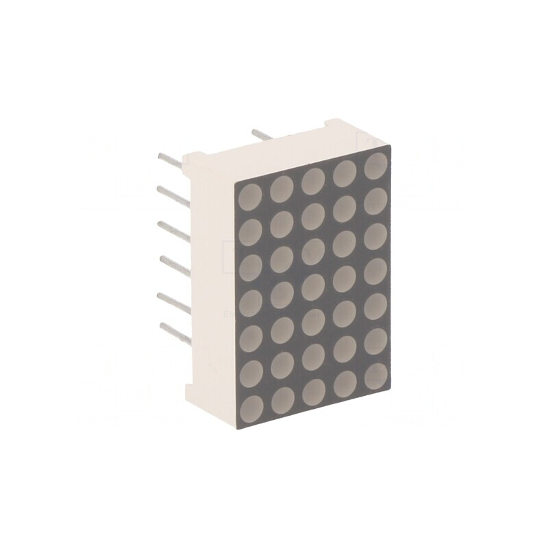 Afişaj LED Matrice 5x7 Roşu 12,7x17,8x6,3mm | Electronic-mag.ro | Componente Electronice