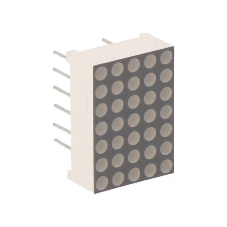 Afişaj LED Matrice 5x7 Roşu 12,7x17,8x6,3mm | Electronic-mag.ro | Componente Electronice