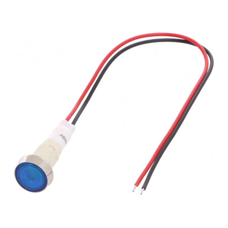 Lampă LED Control Albastră 110V Ø10mm | Electronic-mag.ro | Componente Electronice