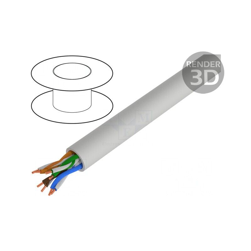Cablu Ethernet LAN UTP Cat5e 24AWG PVC Gri | Electronic-mag.ro | Componente Electronice Cablu Ethernet LAN UTP Cat5e 24AWG PVC Gri | Electronic-mag.ro | Componente Electronice