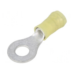 Vârf Inelar M6 Izolat Crimpat 3-6mm² 6,35mm | Electronic-mag.ro | Componente Electronice