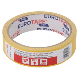 Bandă de Fixare Dublă 24mm x 10m Adeziv Acrilic