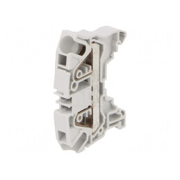 Conector Șine Gri 0,5-6mm² 2 Borne 8mm | Electronic-mag.ro | Componente Electronice