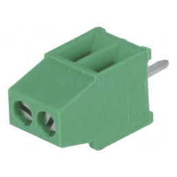 Regletă de Conexiuni PCB 90° 2,54mm 2 Piste 10A | Electronic-mag.ro | Componente Electronice