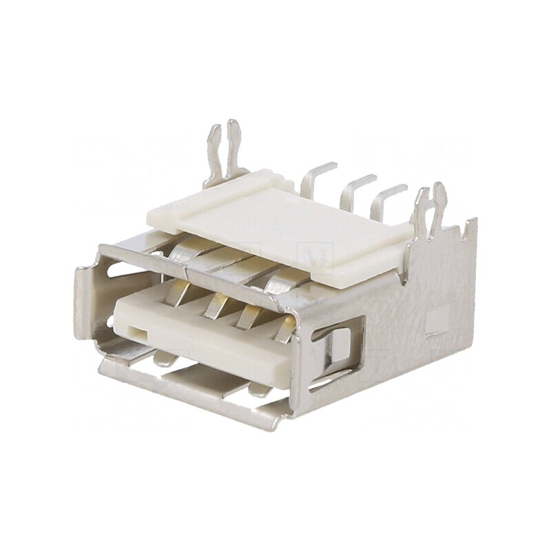 Soclu USB 2.0 SMT Orizontal Aurit Alb | Electronic-mag.ro | Componente Electronice Soclu USB 2.0 SMT Orizontal Aurit Alb | Electronic-mag.ro | Componente Electronice