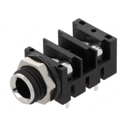 Soclu Jack 6,3mm Mono cu Întrerupător Dublu | Electronic-mag.ro | Componente Electronice