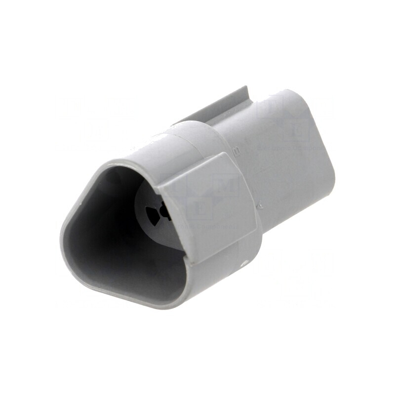 Conector cablu-cablu AT mufă tată 3 pini gri IP67 | Electronic-mag.ro | Componente Electronice