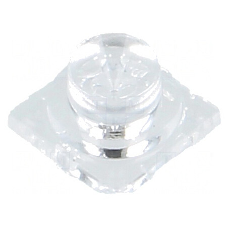 Lentilă LED Pătrată Plexiglass Transparentă 152-174° | Electronic-mag.ro | Componente Electronice