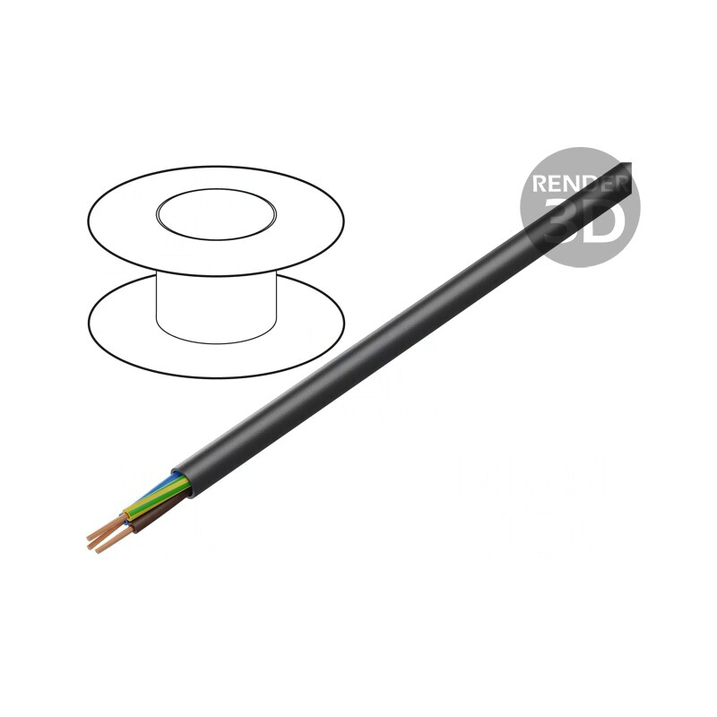 Cablu Electric Rotund 3G0,75mm2 100m Negru | Electronic-mag.ro | Componente Electronice Cablu Electric Rotund 3G0,75mm2 100m Negru | Electronic-mag.ro | Componente Electronice