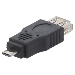 Adaptor OTG USB 2.0 A la Micro B Nichelat | Electronic-mag.ro | Componente Electronice