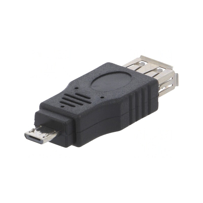 Adaptor OTG USB 2.0 A la Micro B Nichelat | Electronic-mag.ro | Componente Electronice