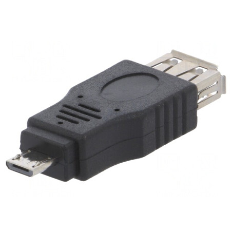 Adaptor OTG USB 2.0 A la Micro B Nichelat | Electronic-mag.ro | Componente Electronice