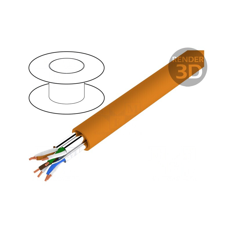 Cablu Ethernet BiTLAN Cat6a U/FTP 23AWG Cu | Electronic-mag.ro | Componente Electronice