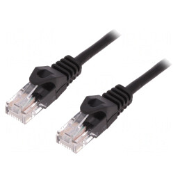 Patch cord UTP Cat5e Negru 1.5m | Electronic-mag.ro | Componente Electronice