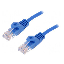 Patch Cord UTP Cat 5e Albastru 1.5m | Electronic-mag.ro | Componente Electronice