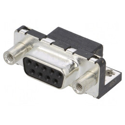 Conector D-Sub 9-Pin Soclu Mamă PCB 90° | Electronic-mag.ro | Componente Electronice