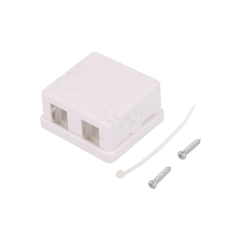 Soclu Keystone Alb 2 Porturi Murală | Electronic-mag.ro | Componente Electronice Soclu Keystone Alb 2 Porturi Murală | Electronic-mag.ro | Componente Electronice