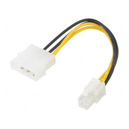 Cablu Alimentare ATX P4 Mamă Molex Tată 0,15m | Electronic-mag.ro | Componente Electronice