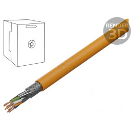 Cablu S/FTP LSZH Portocaliu 500m | Electronic-mag.ro | Componente Electronice