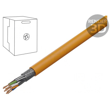 Cablu S/FTP LSZH Portocaliu 500m | Electronic-mag.ro | Componente Electronice