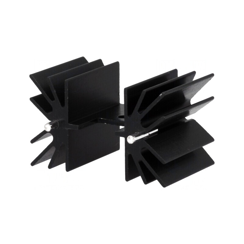 Radiator Aluminiu Negru TO220 25,4mm 7,1K/W | Electronic-mag.ro | Componente Electronice