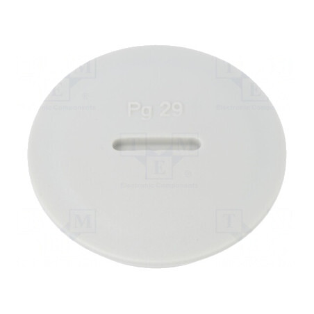 Capac protecție PG29 IP54 poliamidă gri 8mm | Electronic-mag.ro | Componente Electronice