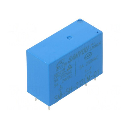 Releu electromagnetic DPST-NO 12VDC 8A | Electronic-mag.ro | Componente Electronice
