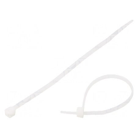 Colier de strângere 100mm Poliamidă Naturală | Electronic-mag.ro | Componente Electronice