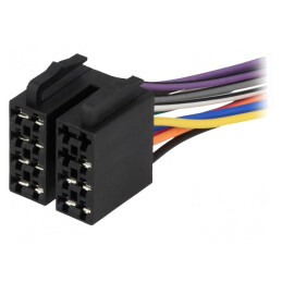 ISO mufă,cabluri; PIN: 13(5+8); combinate