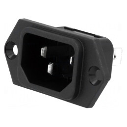 Conector Alimentare AC Soclu Tată 10A 250V | Electronic-mag.ro | Componente Electronice