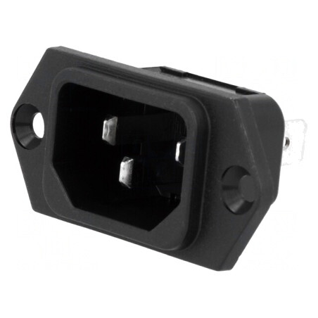 Conector Alimentare AC Soclu Tată 10A 250V | Electronic-mag.ro | Componente Electronice