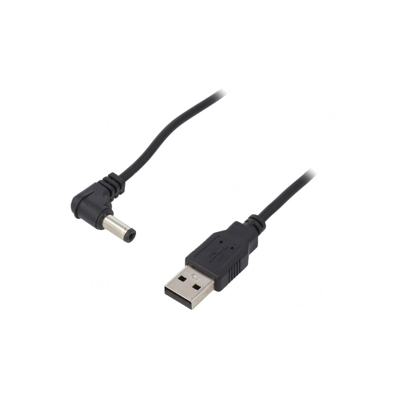 Cablu USB A la DC 5,5/2,5 Negru 0,5m | Electronic-mag.ro | Componente Electronice Cablu USB A la DC 5,5/2,5 Negru 0,5m | Electronic-mag.ro | Componente Electronice