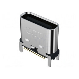 Soclu USB C Vertical 24-PIN USB 3.2 5A | Electronic-mag.ro | Componente Electronice