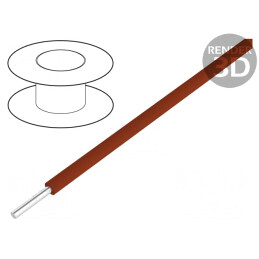 Cablu sârmă maro 30AWG OFC FEP 50m 250V | Electronic-mag.ro | Componente Electronice