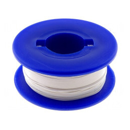 Cablu alb 30AWG OFC FEP 50m 250V | Electronic-mag.ro | Componente Electronice