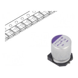 Condensator Polimeric Low ESR 270uF 16V SMD ±20% | Electronic-mag.ro | Componente Electronice