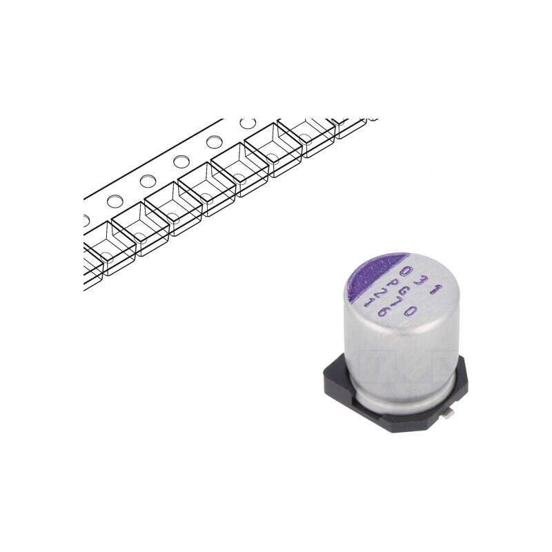 Condensator Polimeric Low ESR 270uF 16V SMD ±20% | Electronic-mag.ro | Componente Electronice