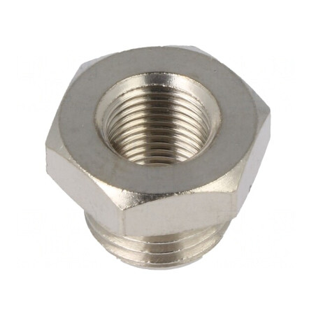 Niplu Reducţie Alamă Nichelată G 1/4 FI | Electronic-mag.ro | Componente Electronice
