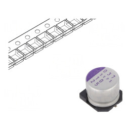 Condensator Polimeric 10uF 25V SMD | Electronic-mag.ro | Componente Electronice
