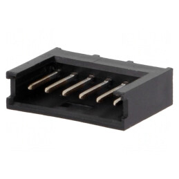 Conector Soclu Cablu-Placă 6 Pin 2,54mm Aurit THT AMPMODU MOD II | Electronic-mag.ro | Componente Electronice