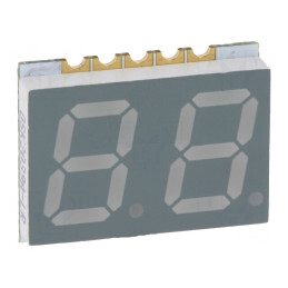 Afișaj LED 7 Segmente 10mm Roșu 2 Digits | Electronic-mag.ro | Componente Electronice