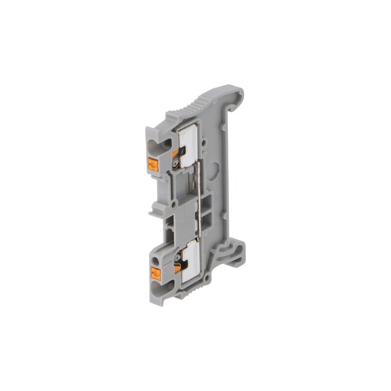 Conector Șine Gri 1,5mm2 - 2 Borne | Electronic-mag.ro | Componente Electronice