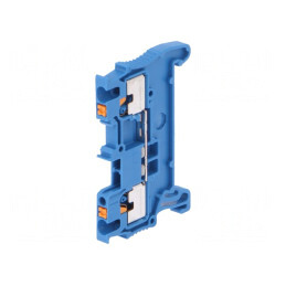 Conector Albastru pentru Șine 0,14-1,5mm2, 2 Borne | Electronic-mag.ro | Componente Electronice